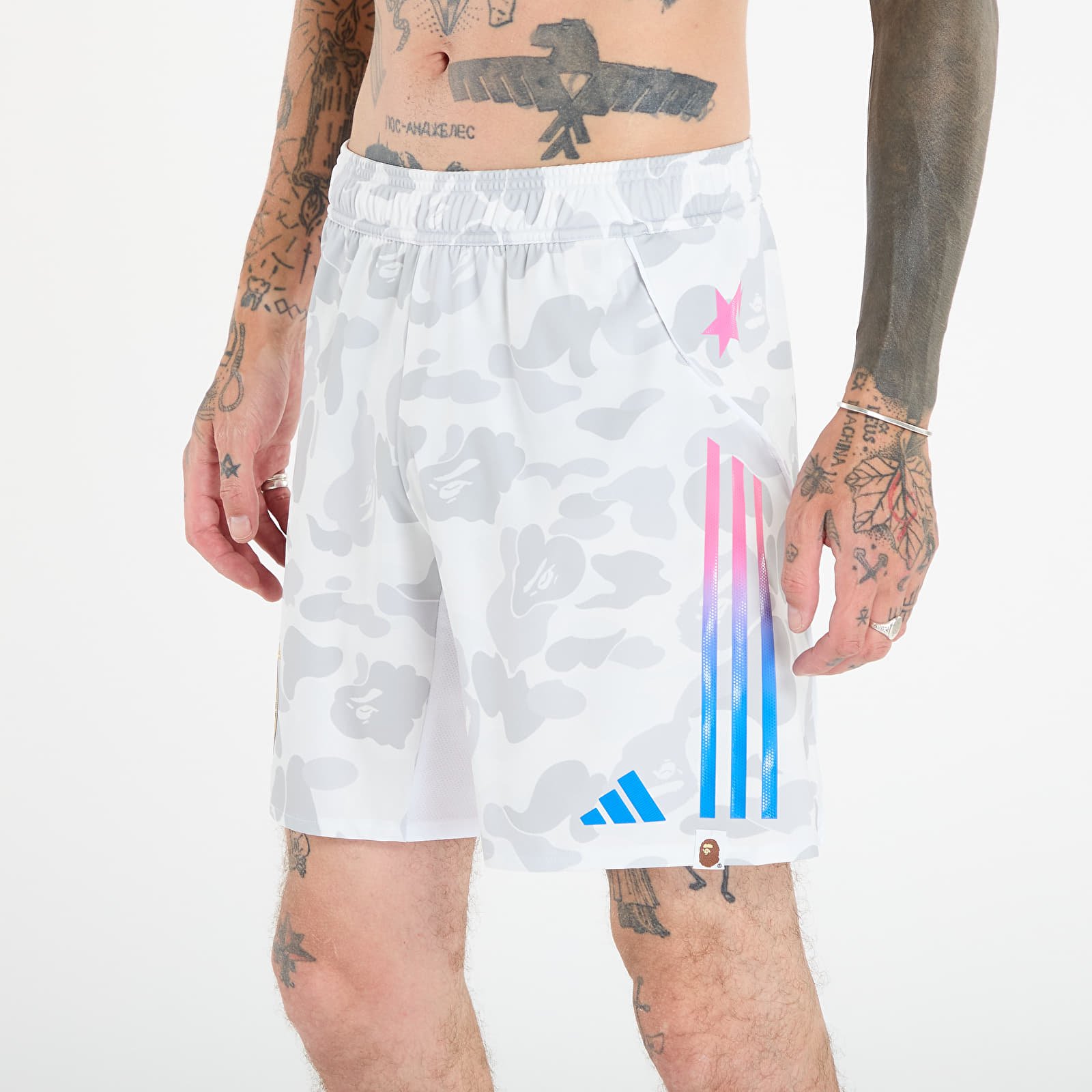 Kurzhosen adidas x BAPE FB Shorts White
