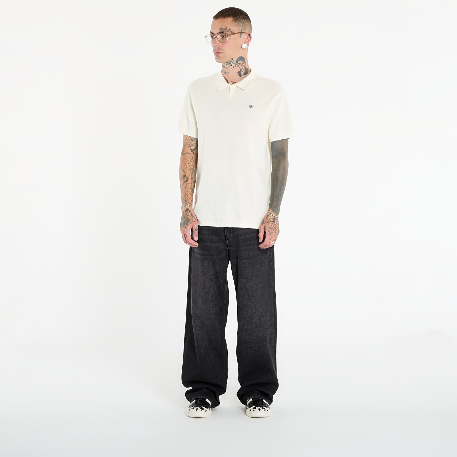 T-shirts adidas Premium Polo Cream White