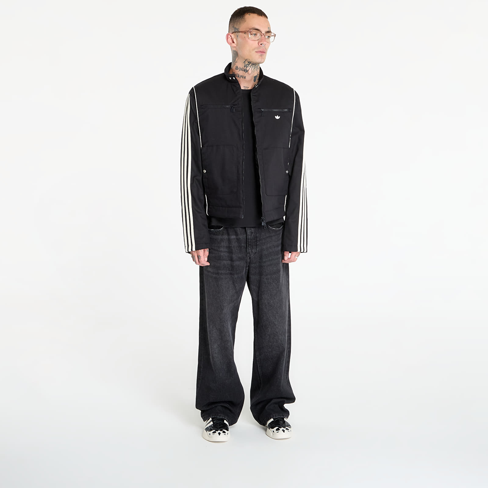 Jackets adidas Premium Waxed Jacket Black/ Black/ Off White