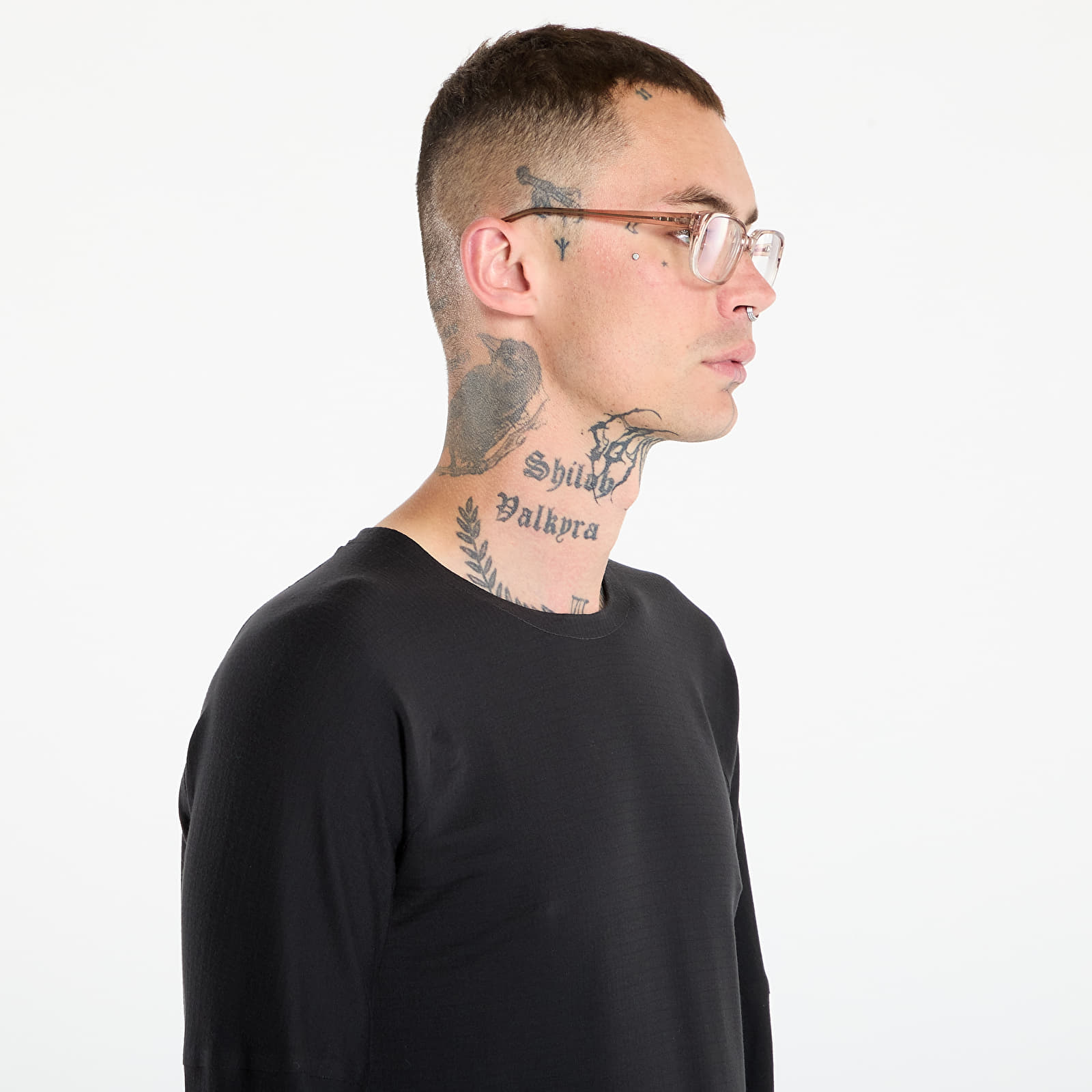 T-skjorter Y-3 M Running Long Sleeve T-Shirt Black