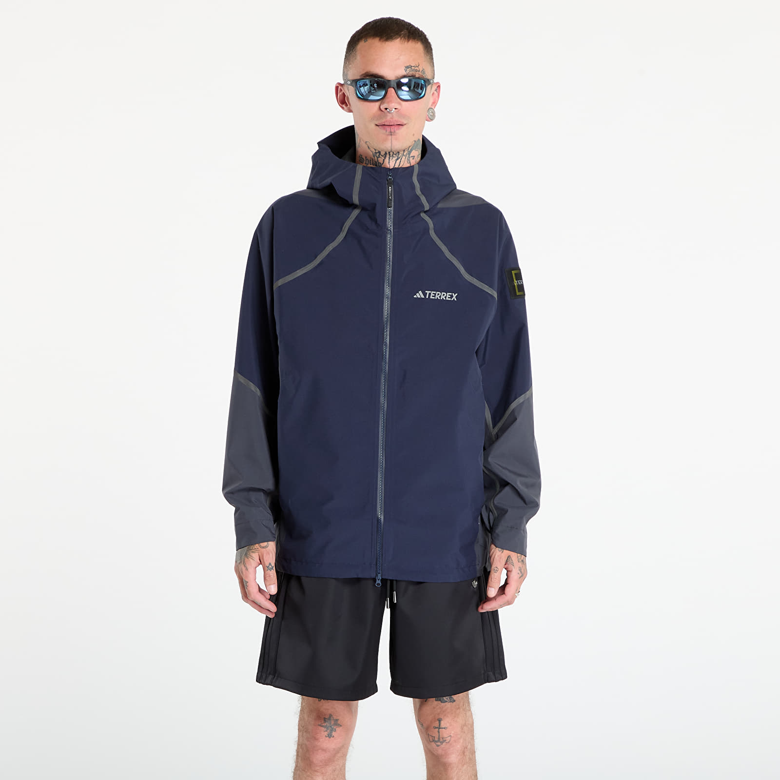 Jackets adidas National Geographic Waterproof Climaproof Rain Jacket Legend Ink