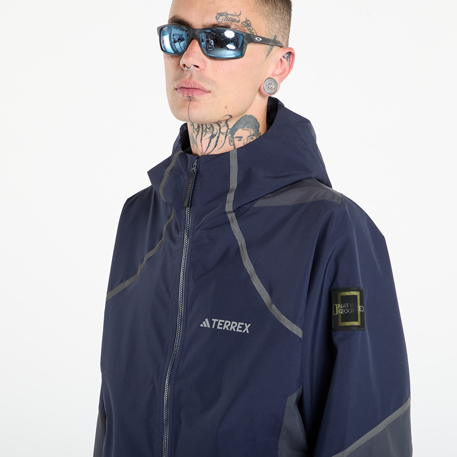 Jackets adidas National Geographic Waterproof Climaproof Rain Jacket Legend Ink