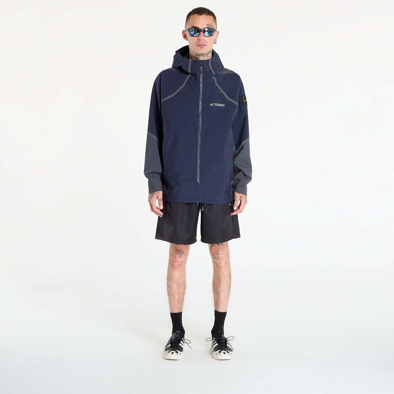 Jackets adidas National Geographic Waterproof Climaproof Rain Jacket Legend Ink