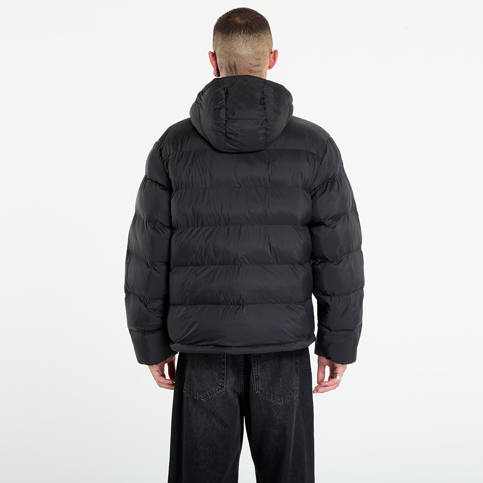 Puffer jackets Calvin Klein Jeans Ls Nylon Monogram Pu Jacket Black