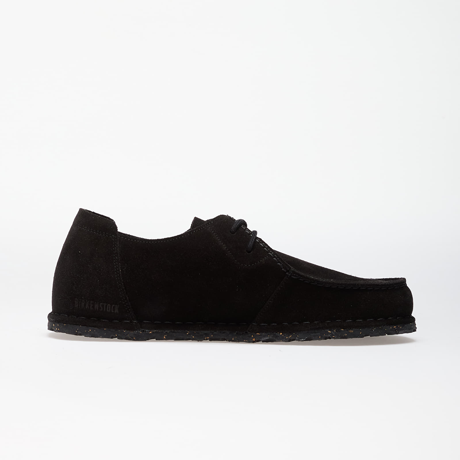 Herresko Birkenstock Utti Lace Suede Leather Black