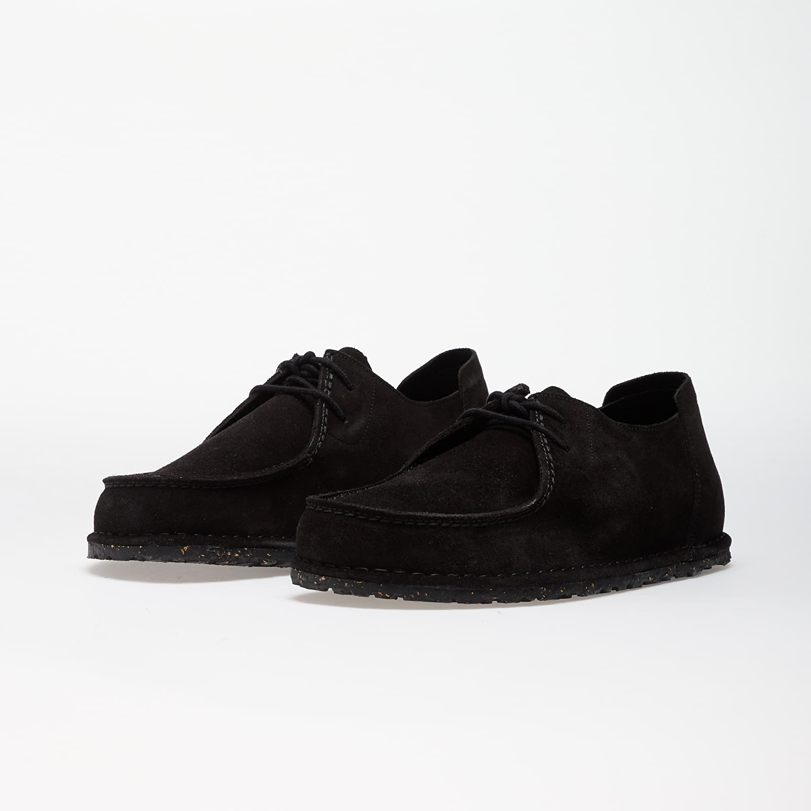 Herresko Birkenstock Utti Lace Suede Leather Black