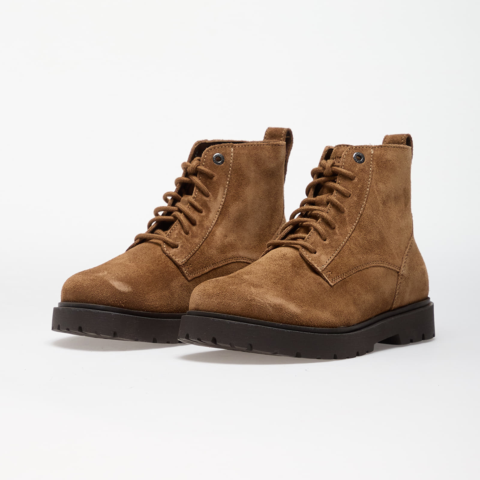 Sko til kvinder Birkenstock Highwood Lace Mid Suede Leather Dark Tea
