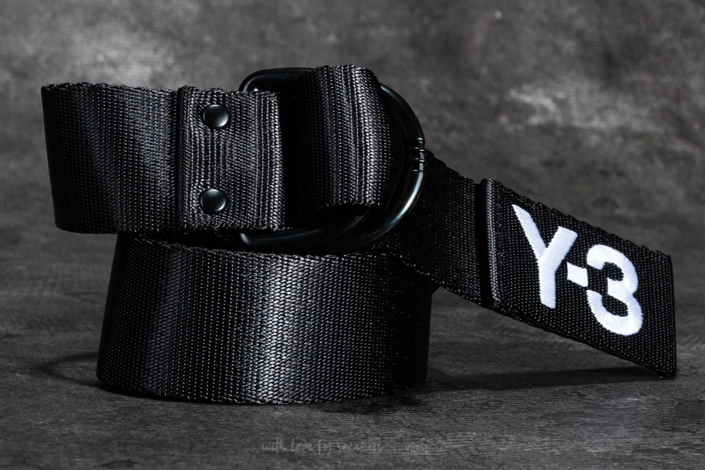 Gürtel Y-3 Logo Belt Black | Footshop
