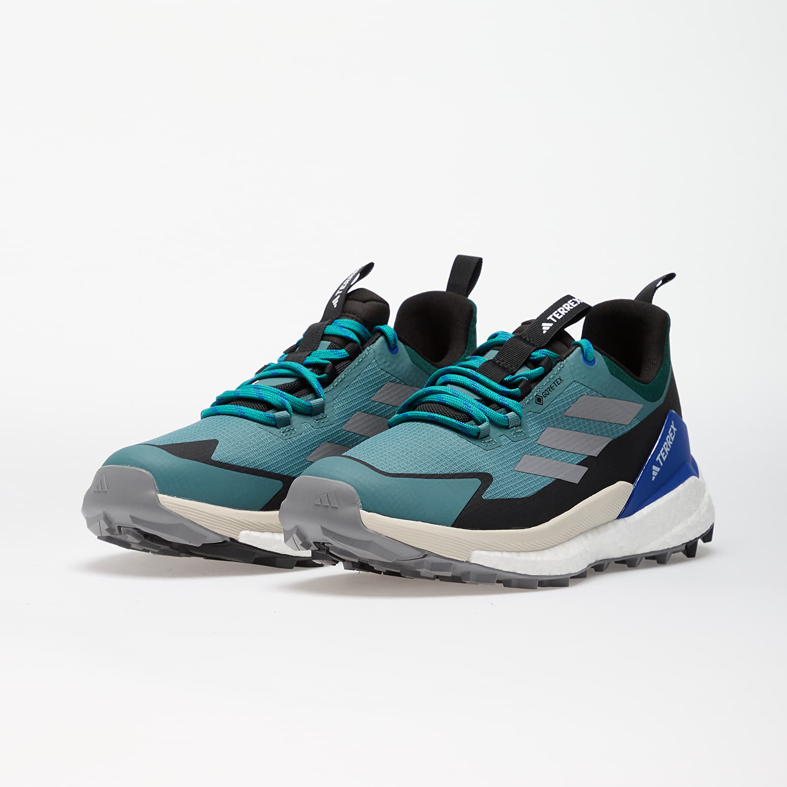 Men's shoes adidas Terrex Free Hiker 2 Low Gtx Preloved Teal/ Grey Three/ Core Black