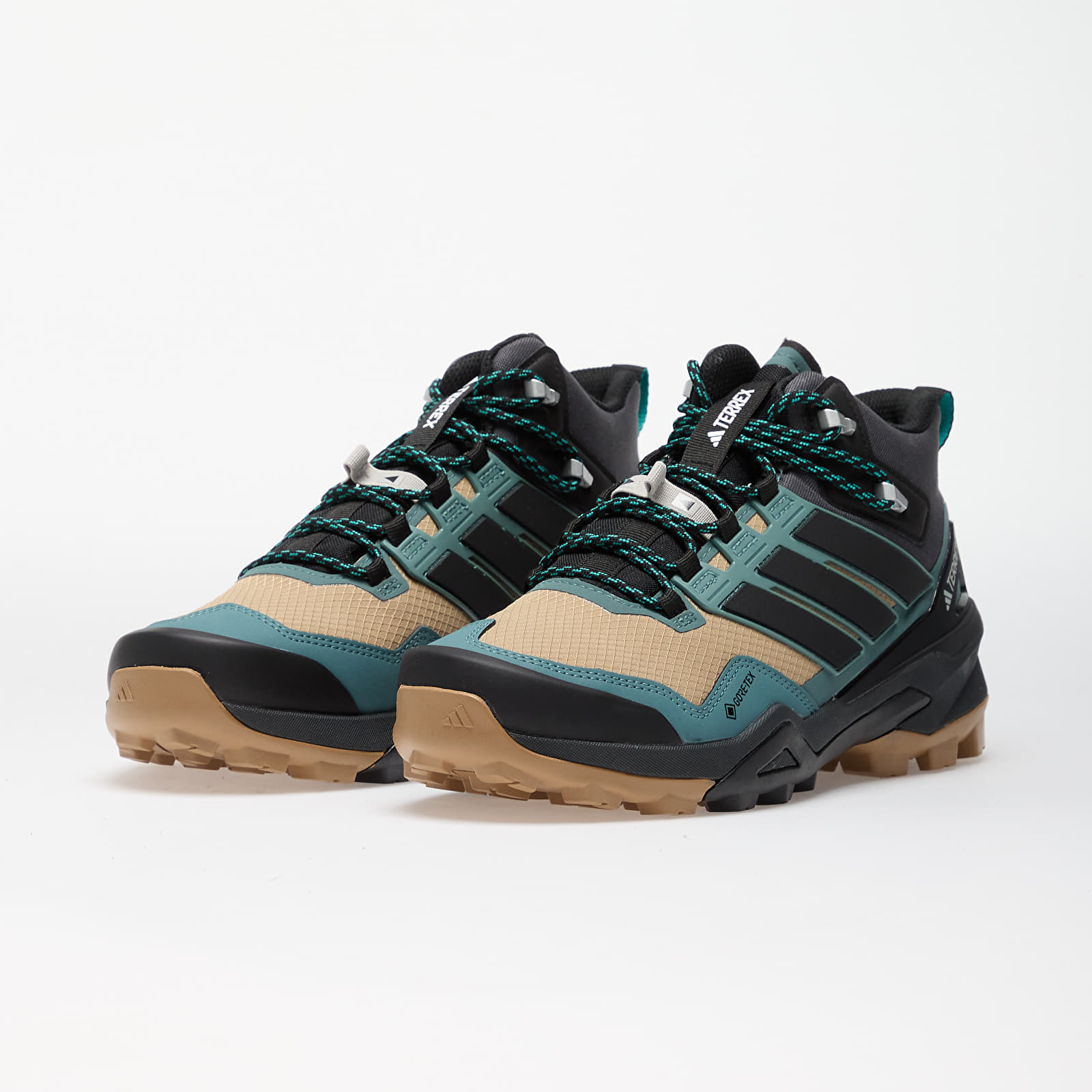 Men's shoes adidas Terrex Skychaser Mid Gtx Cardboard/ Core Black/ Preloved Teal