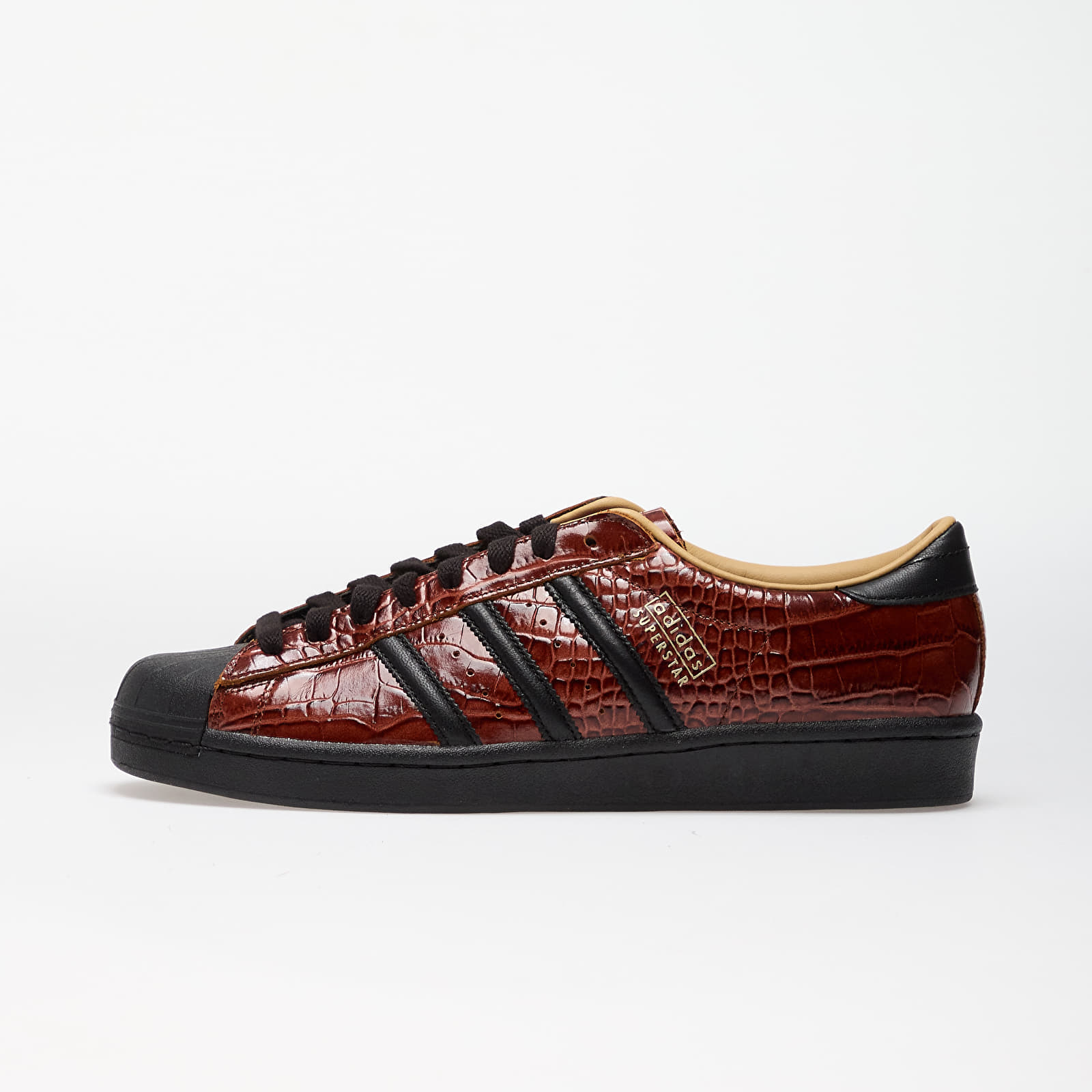 Men's shoes adidas Superstar Vintage Fox Brown/ Core Black/ Gold Beige