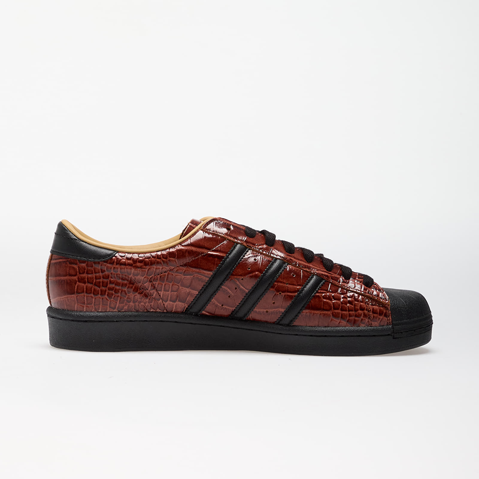 Men's shoes adidas Superstar Vintage Fox Brown/ Core Black/ Gold Beige