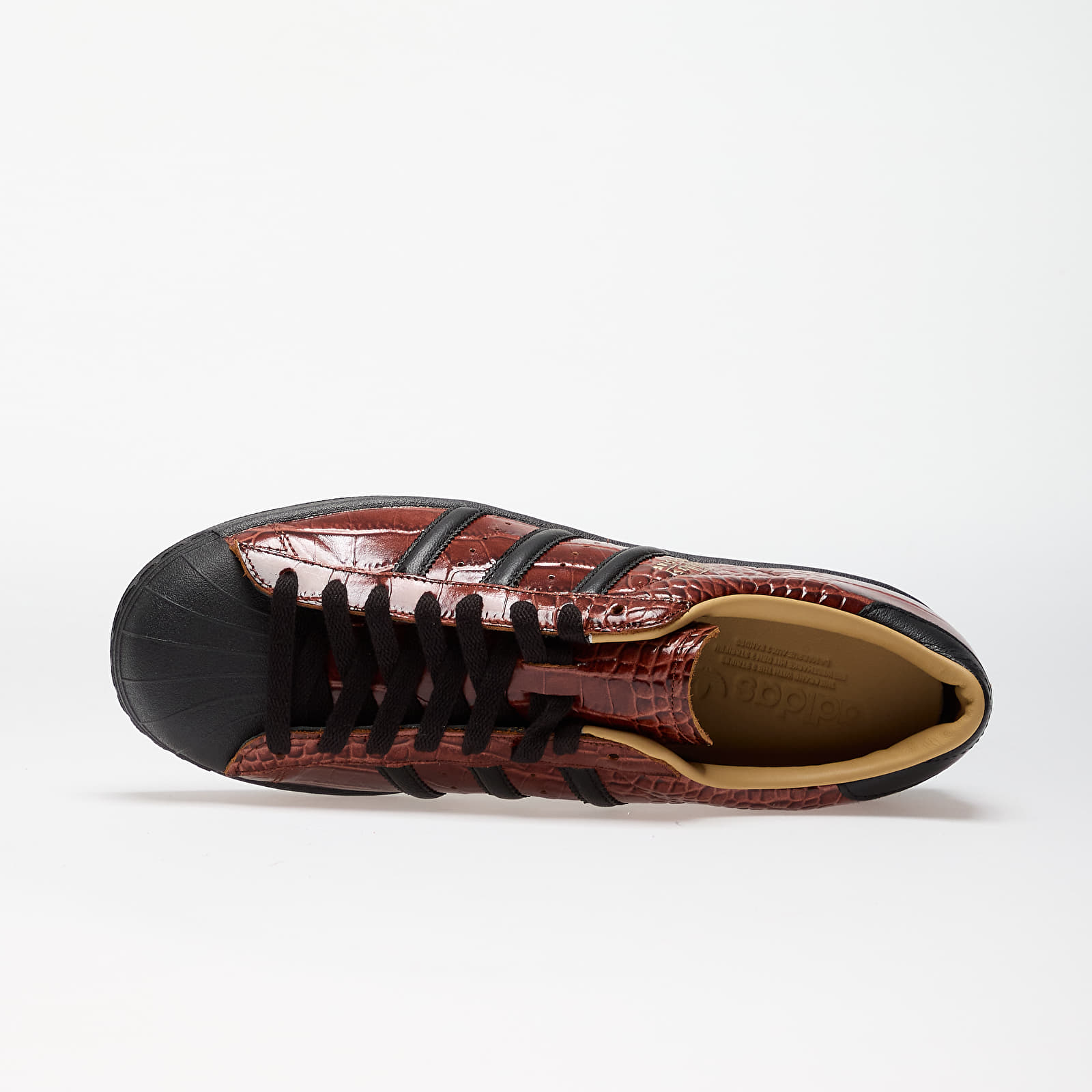 Men's shoes adidas Superstar Vintage Fox Brown/ Core Black/ Gold Beige