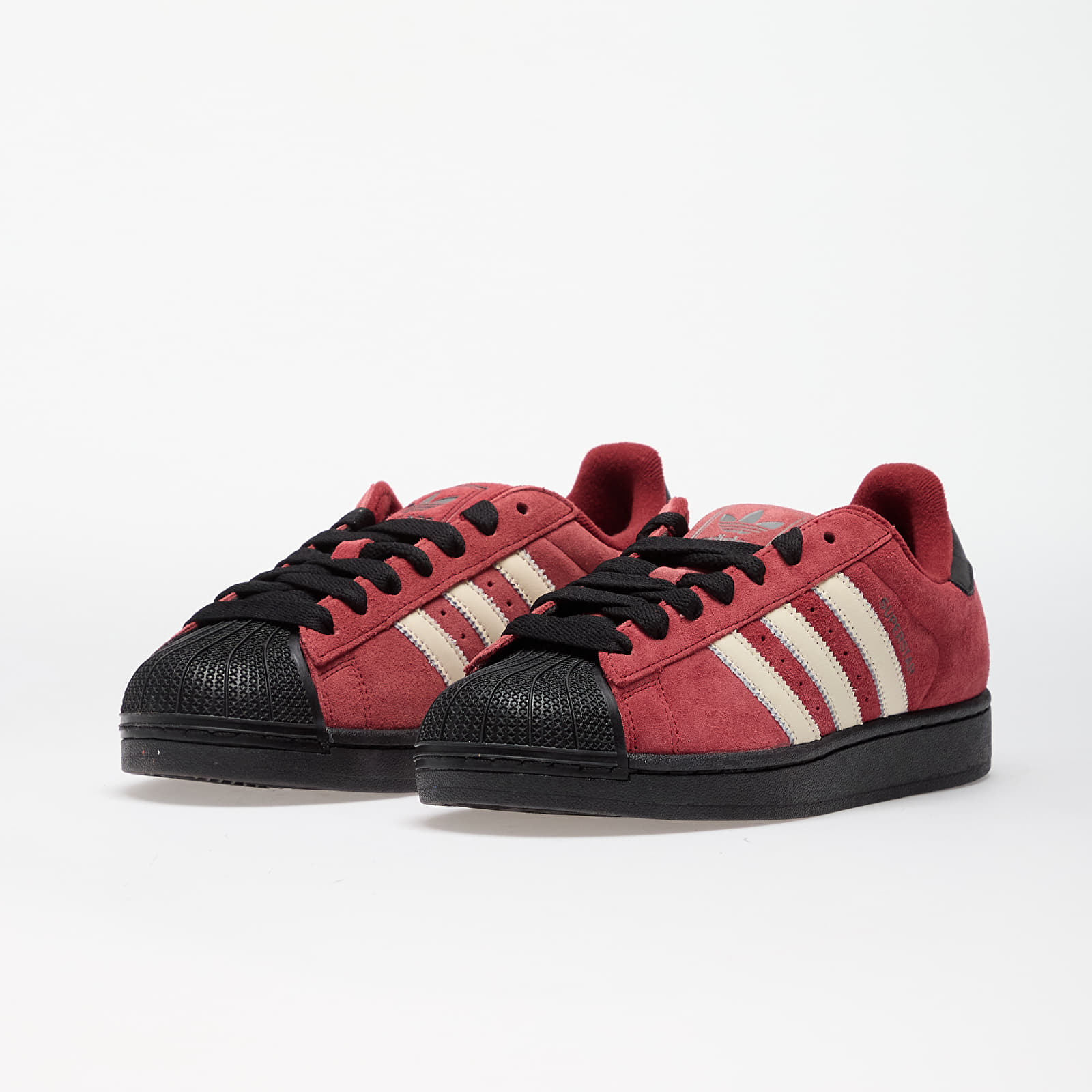 Men's shoes adidas Superstar II Noble Maroon/ Crew White/ Core Black