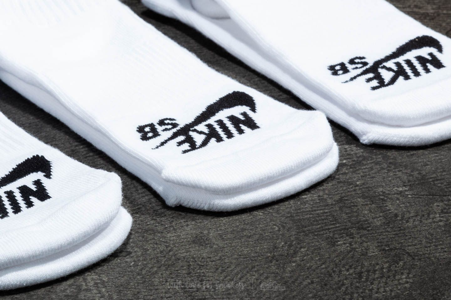 Sokker Nike SB 3 Pack No Show Socks White/ Black