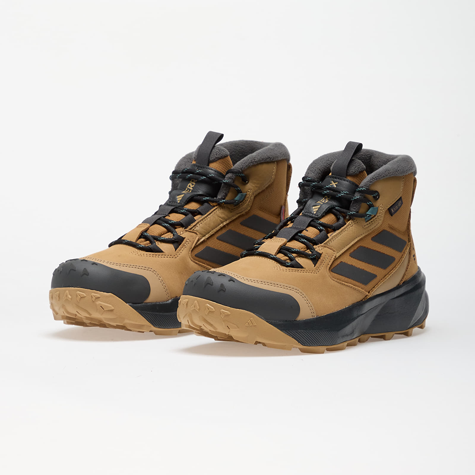 Men's shoes adidas Terrex Winter Boot Mid Leather Cardboard/ Carbon/ Brown Strata