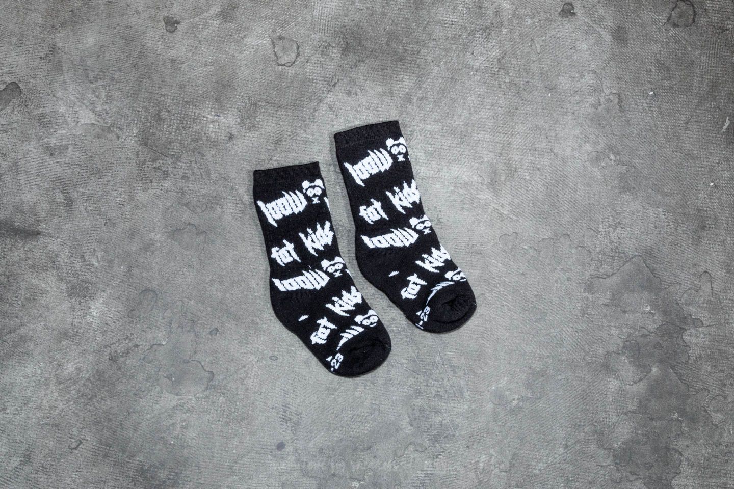 Socken LoowFAT KIDS Logout Socks Black/ White
