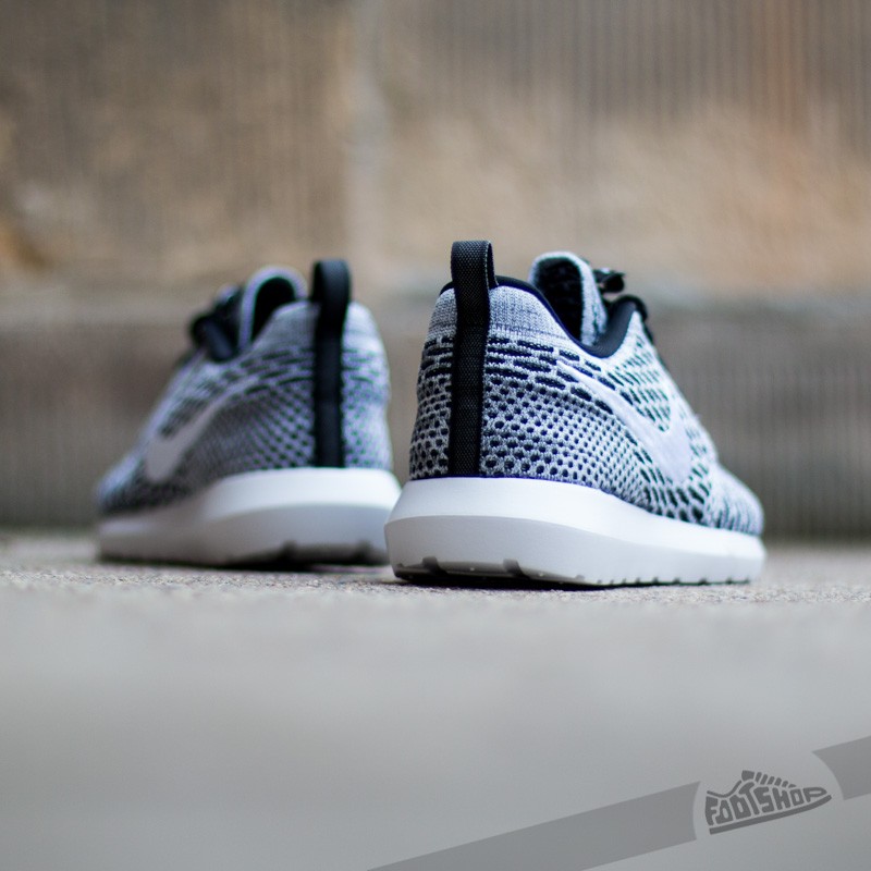 Zapatillas Hombre Nike Flyknit Rosherun Black/White-Dark Grey