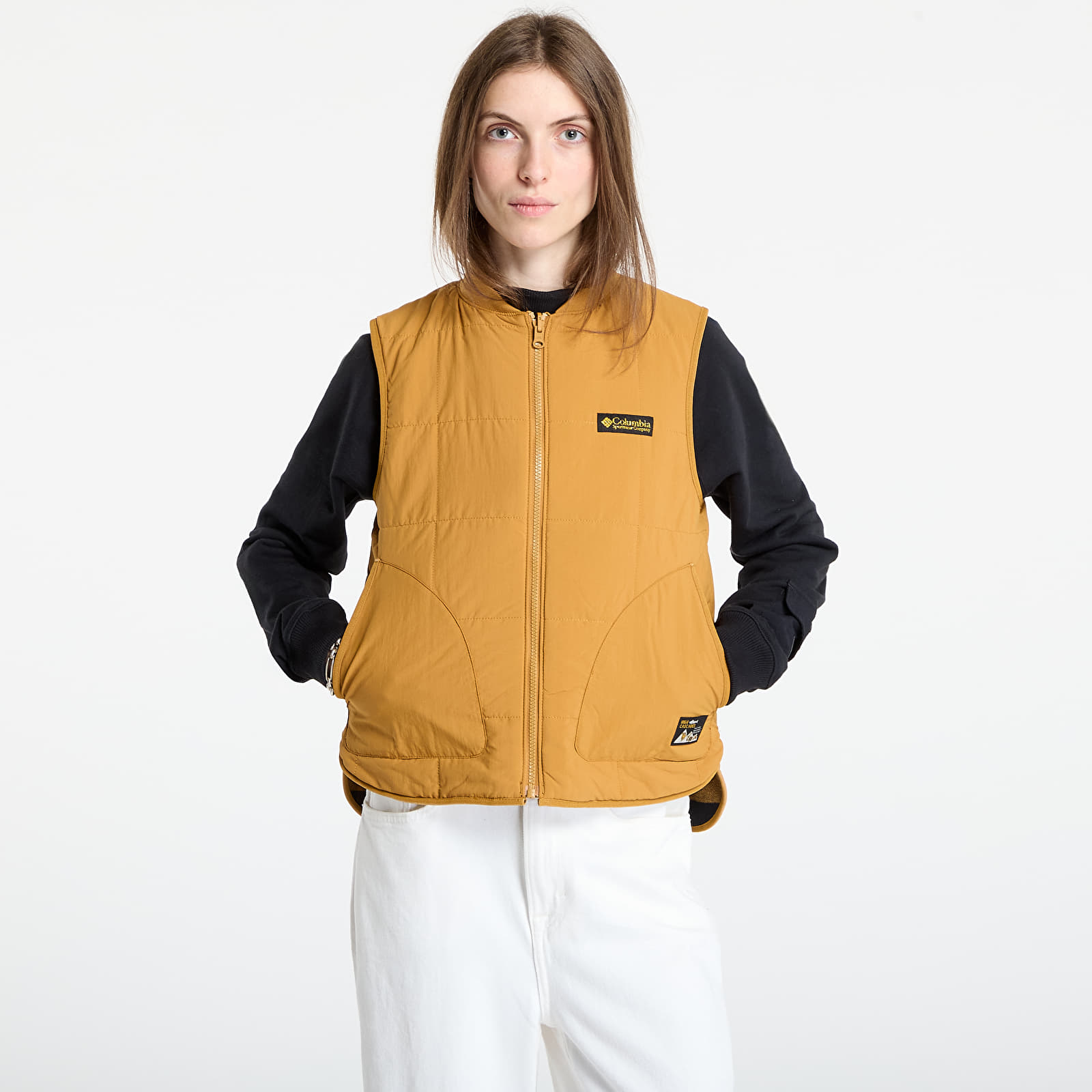 Vester Columbia High Cascades™ Reversible Vest Maple Sugar/ Maple Sugar