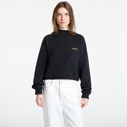 Columbia High Cascades™ Crop French Terry LS Black