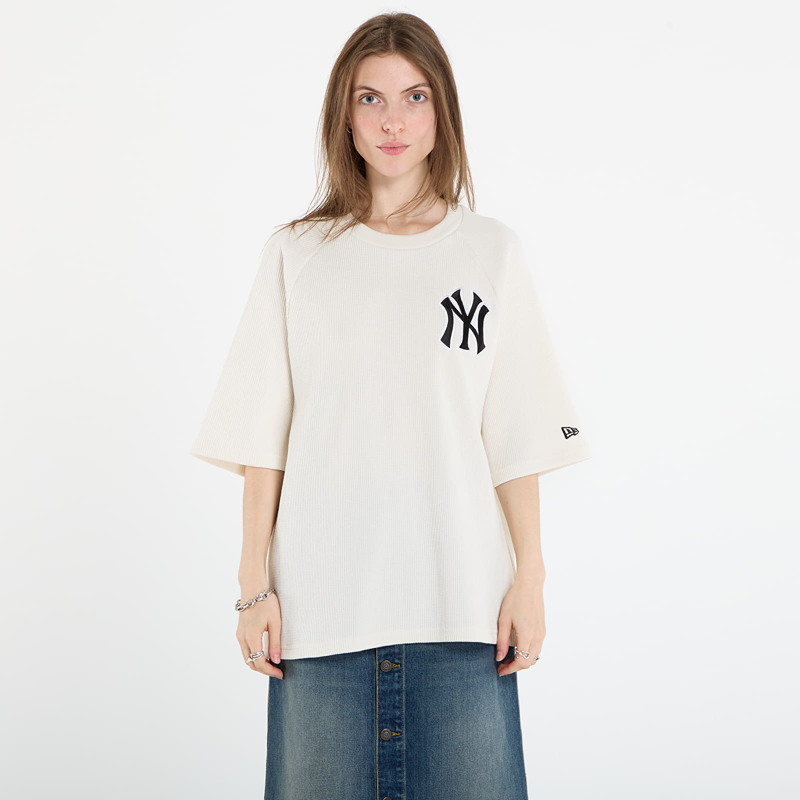 Magliette New Era MLB Waffle New York Yankees UNISEX Off White