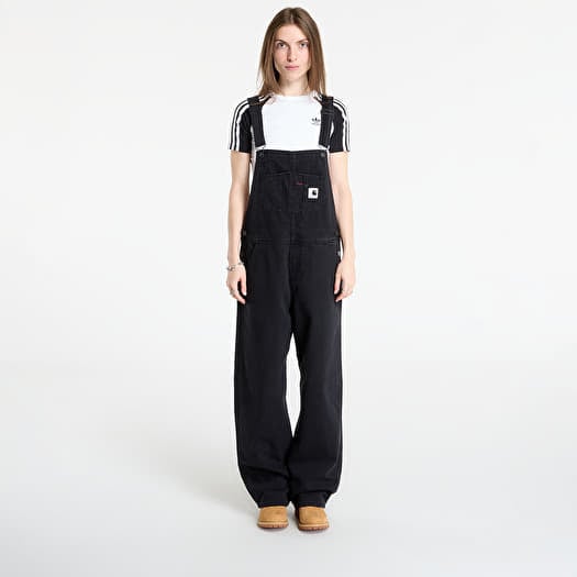 Jeans Carhartt WIP W' Bib Overall Straight Black Stone Washed