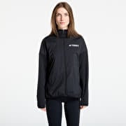 adidas Terrex Xperior Climawarm+ Wind Light Fleece Hooded Jacket Black/ Carbon/ Semi Impact Orange