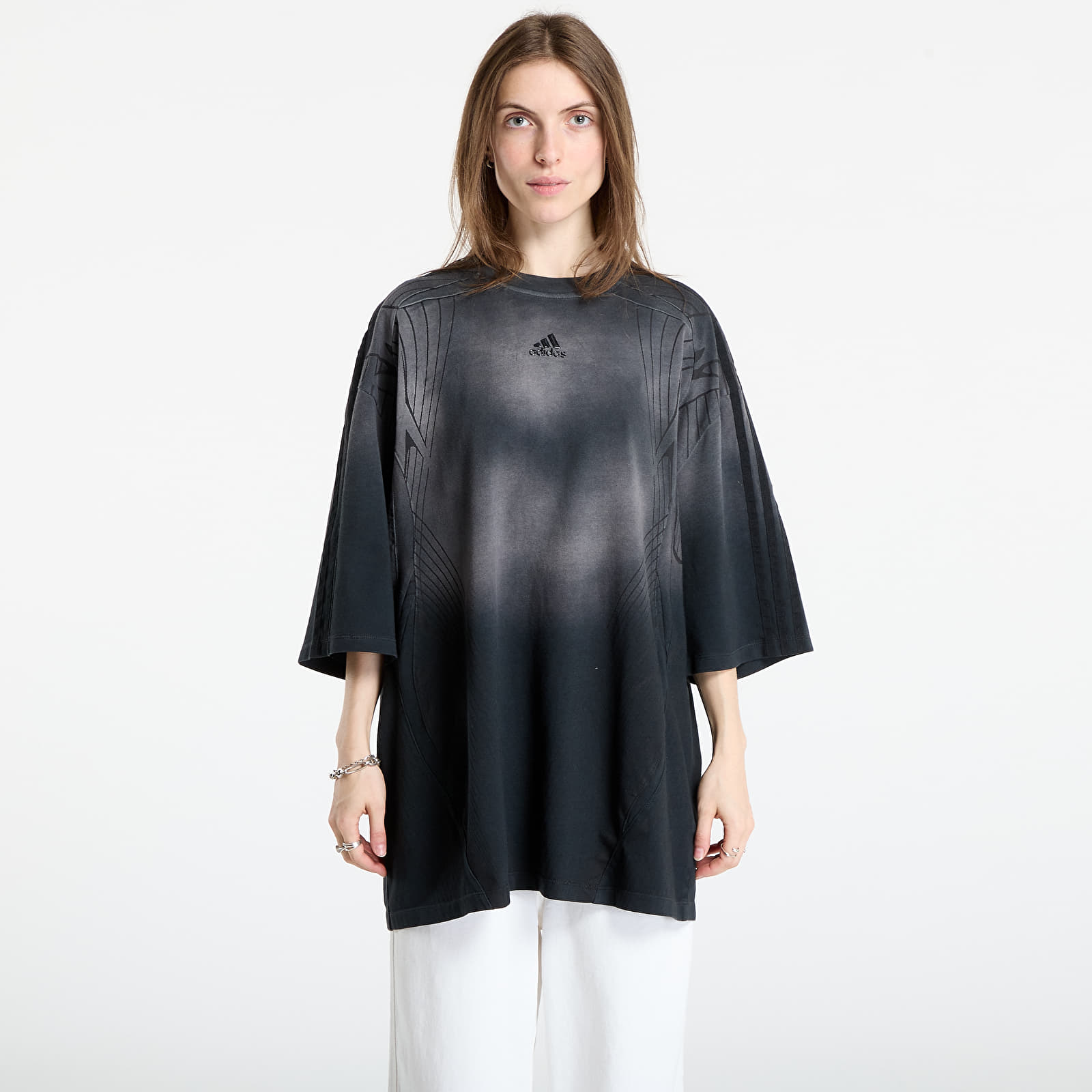 T-shirts adidas Adilenium Season 4 Teamgeist Oversized Washed T-Shirt Black/ Grey Six