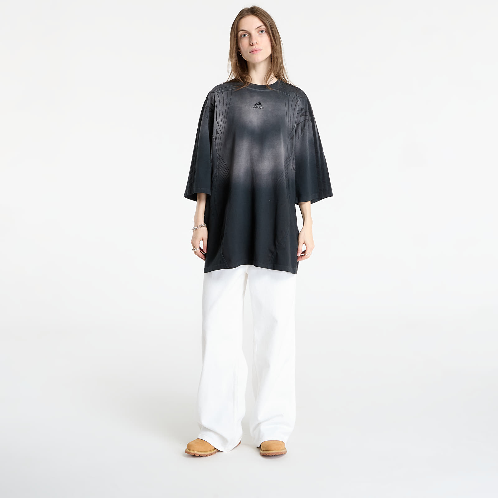 T-shirts adidas Adilenium Season 4 Teamgeist Oversized Washed T-Shirt Black/ Grey Six