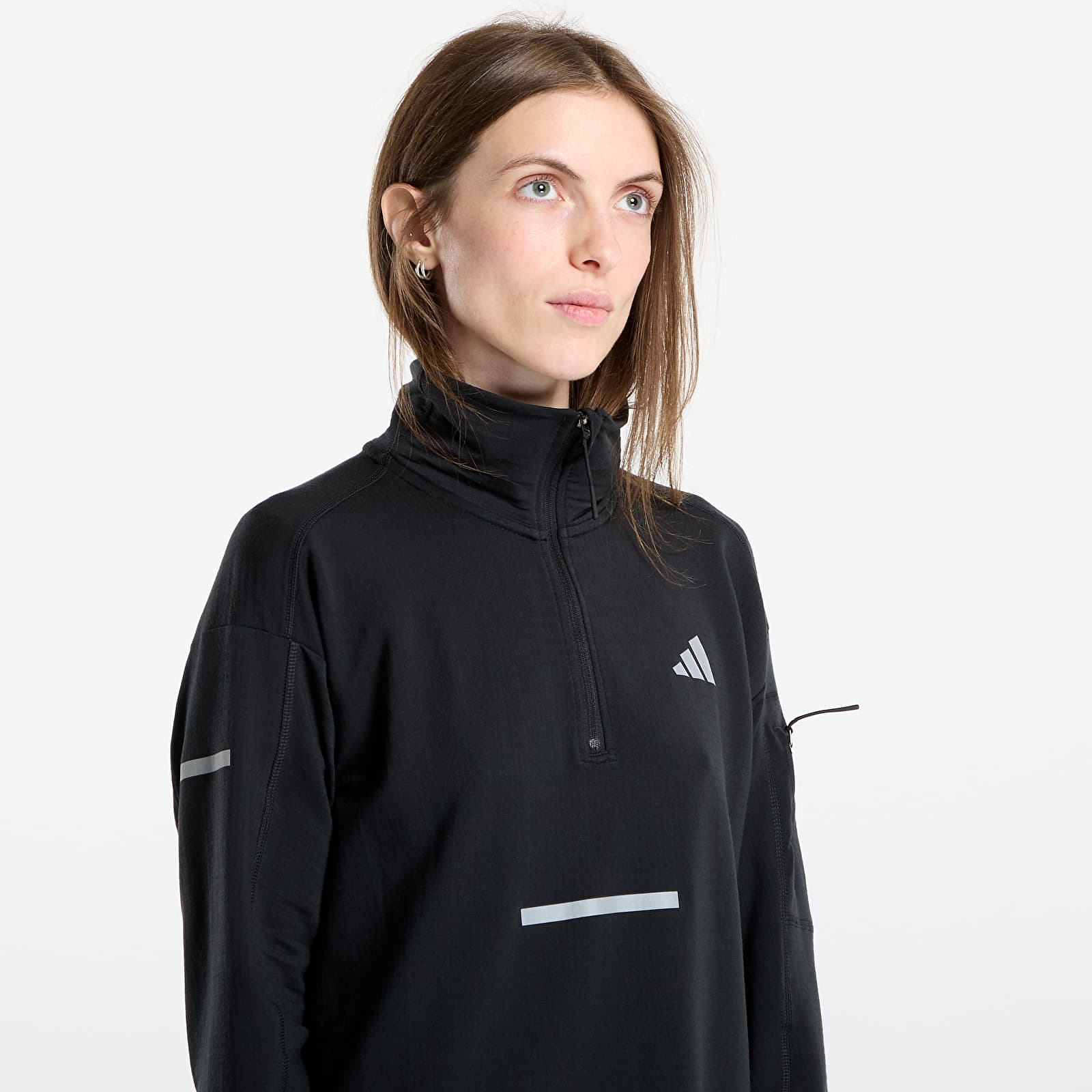 Hettegensere og sweatshirts adidas Adi365 Running CLIMAWARM+ Half-Zip Black