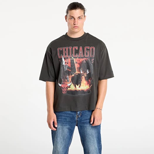 T-shirt New Era NBA Washed Graphic Chicago Bulls UNISEX Heather Gray