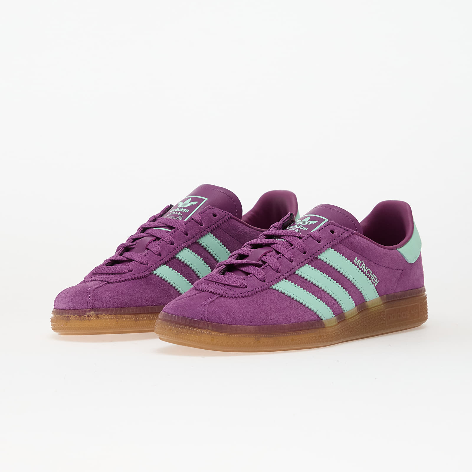 Naiste jalatsid adidas Muenchen W Rich Mauve/ Clear Mint/ Gum5
