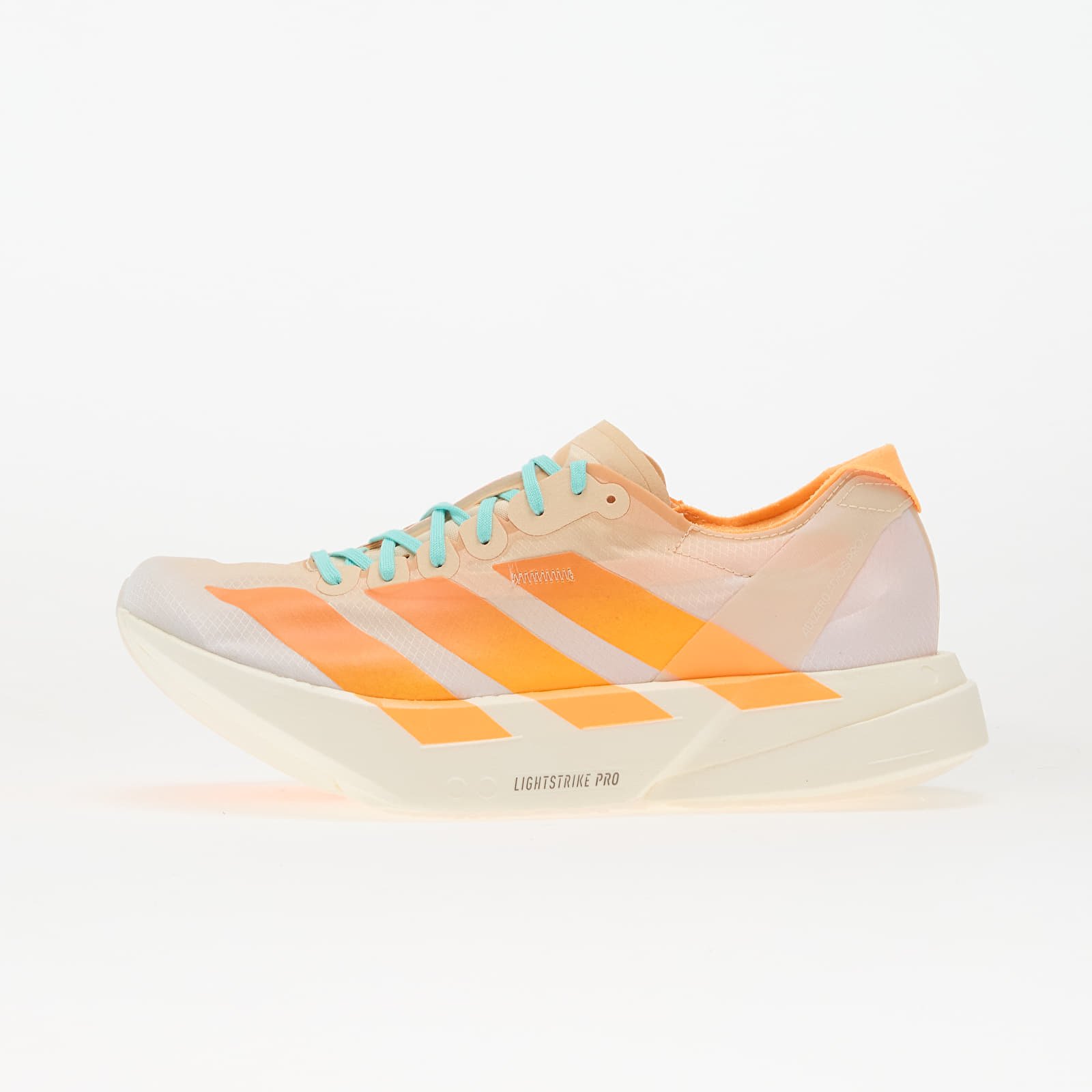 Dámske topánky a tenisky adidas Adizero Adios Pro 4 W Crystal Sand/ Flash Orange/ Flace Aqua