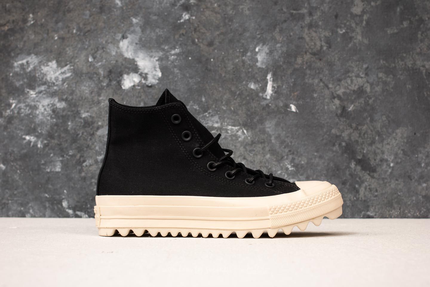 Women s shoes Converse Chuck Taylor All Star Lift Ripple Hi Black Black Natural Footshop