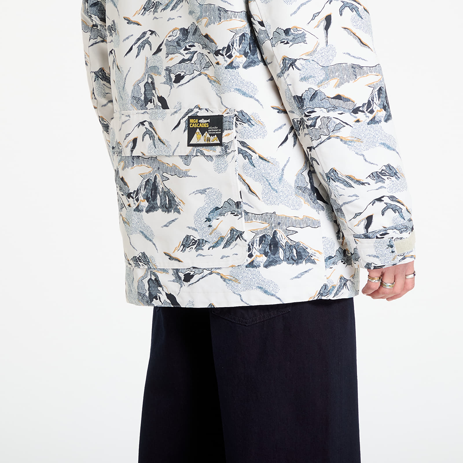 Jackets Columbia High Cascades™ Interchange Reversible Bomber Jacket Dark Stone Skylines