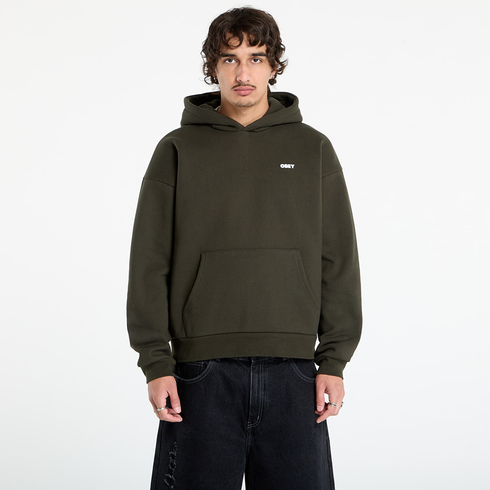 Puloverji OBEY Bold Icon Extra Heavy Hoodie Rosin
