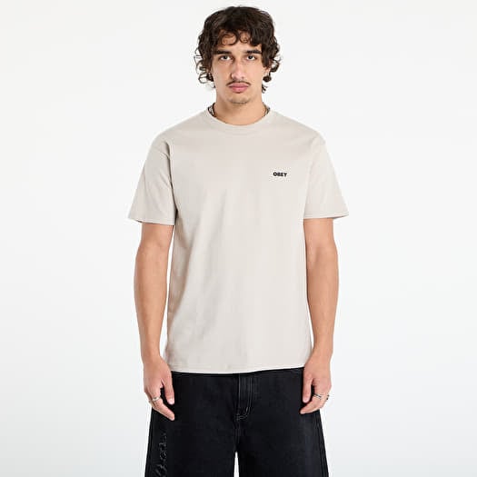 T-shirt OBEY Visual Studios Tee Silver Grey