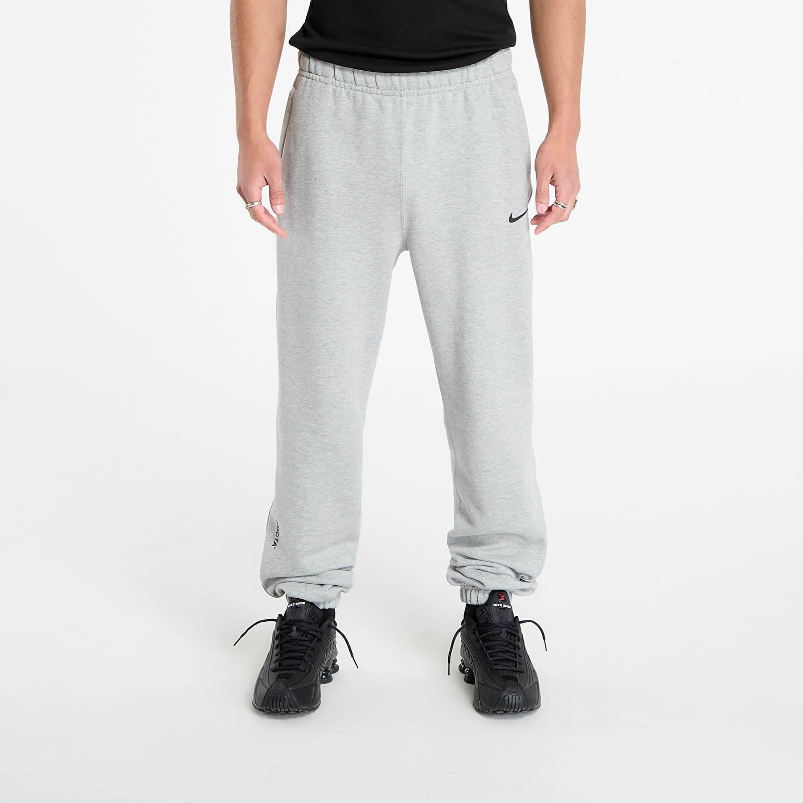 Pantaloni de trening Nike x NOCTA Fleece CS Sweatpants Dk Grey Heather/ Matte Silver/ Black XL