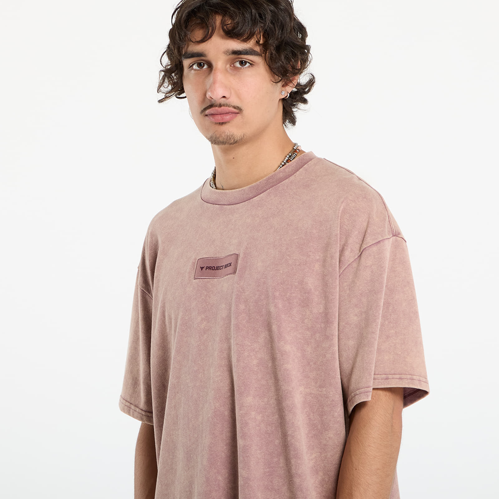 T-shirts Under Armour Project Rock Hwt OS Tee Maroon