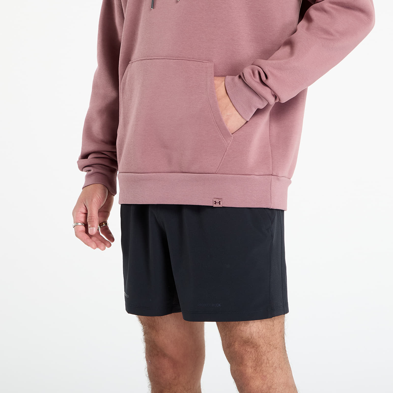 Kapuutsikud ja kampsunid Under Armour Project Rock Icon Hoodie Maroon