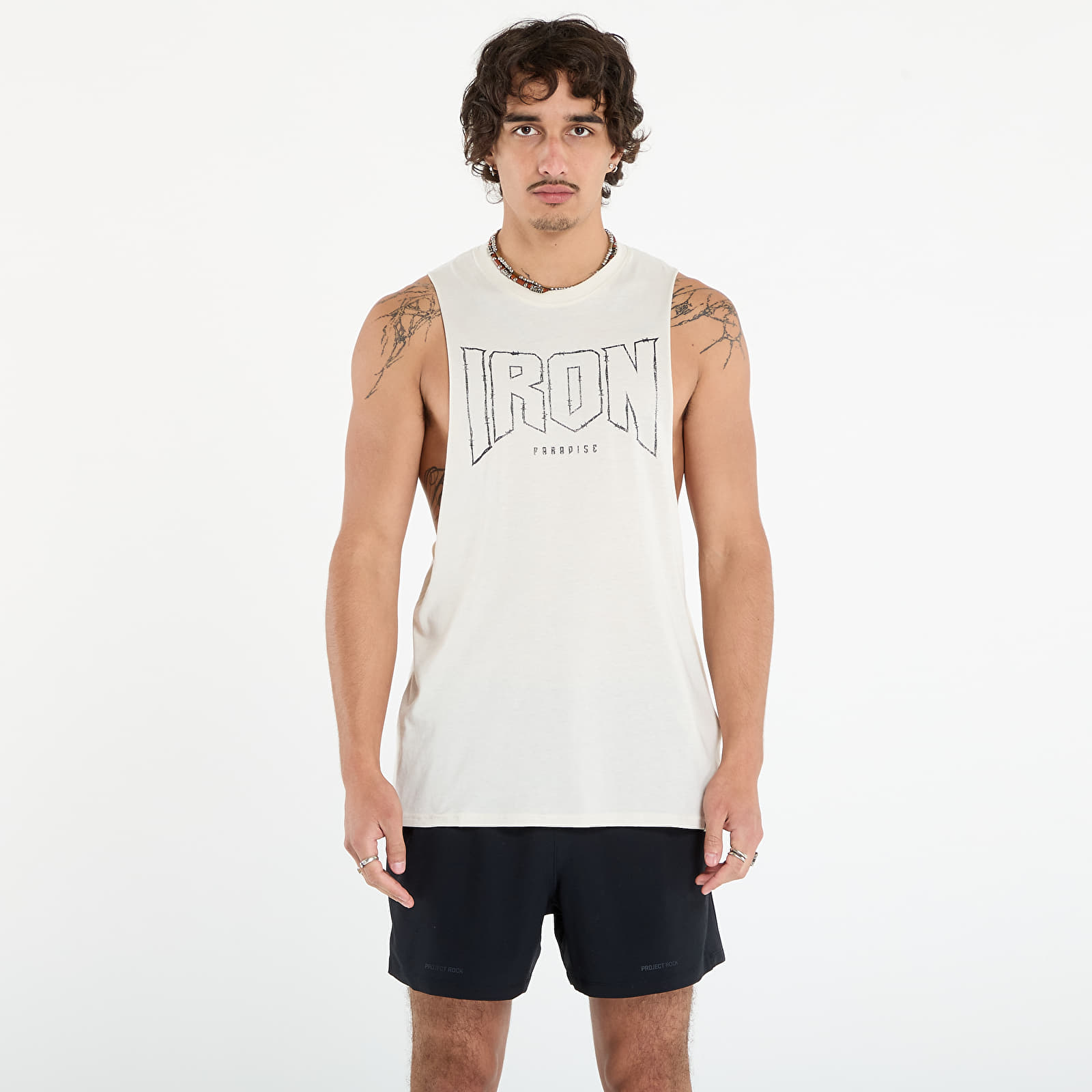 Vests Under Armour Project Rock Tank Beige