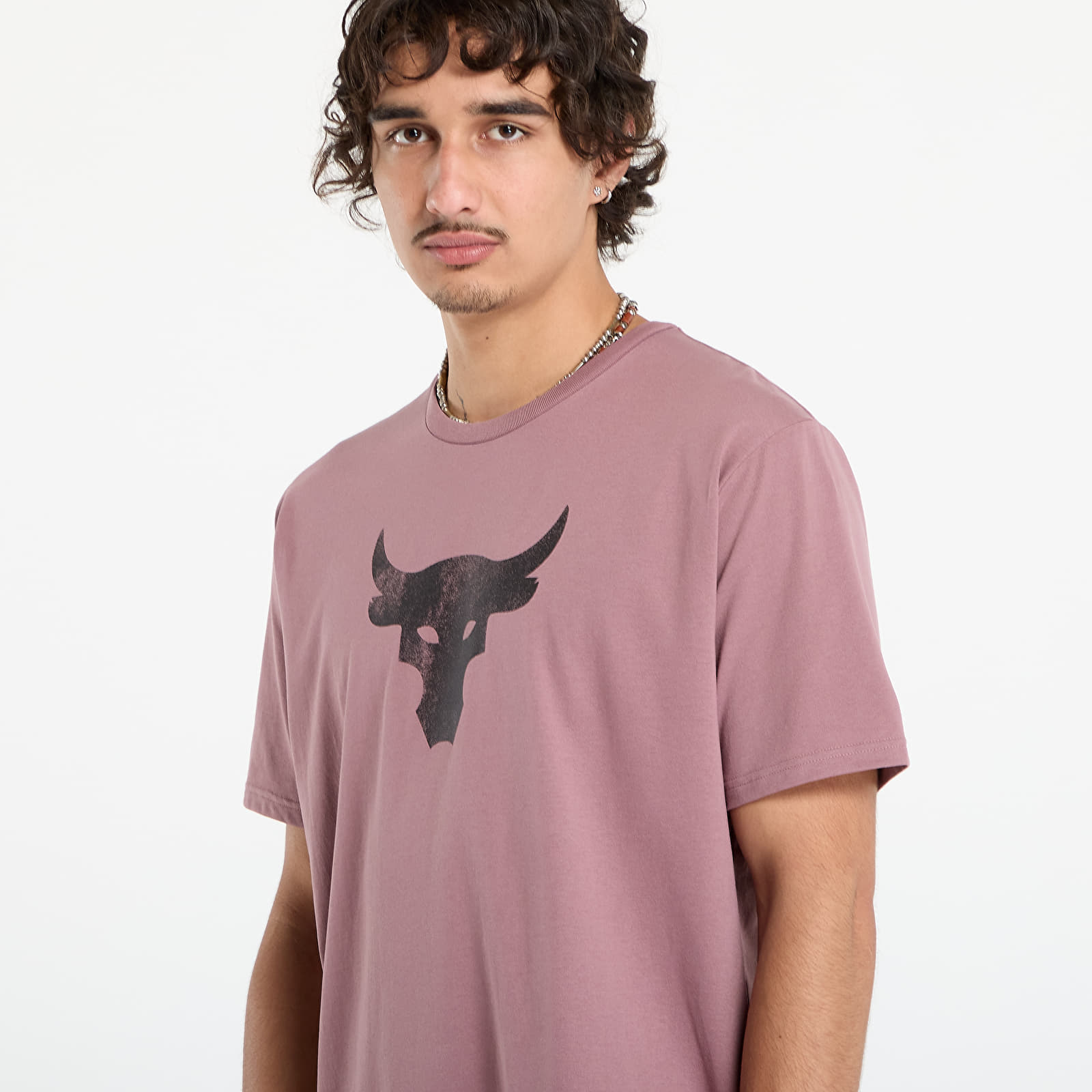 T-shirts Under Armour Project Rock Brahma Bull SS Tee Maroon