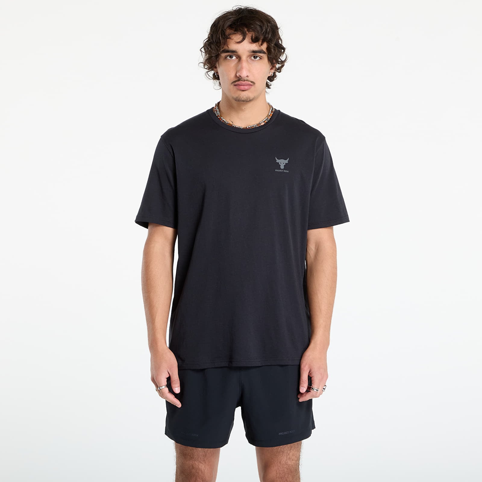 Tricou Under Armour Project Rock Simple Branded T-Shirt Black M