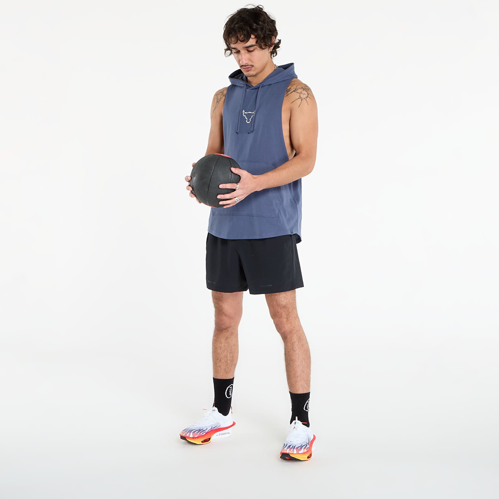 T-shirts Under Armour Project Rock Q3PO SL Hoodie Grey
