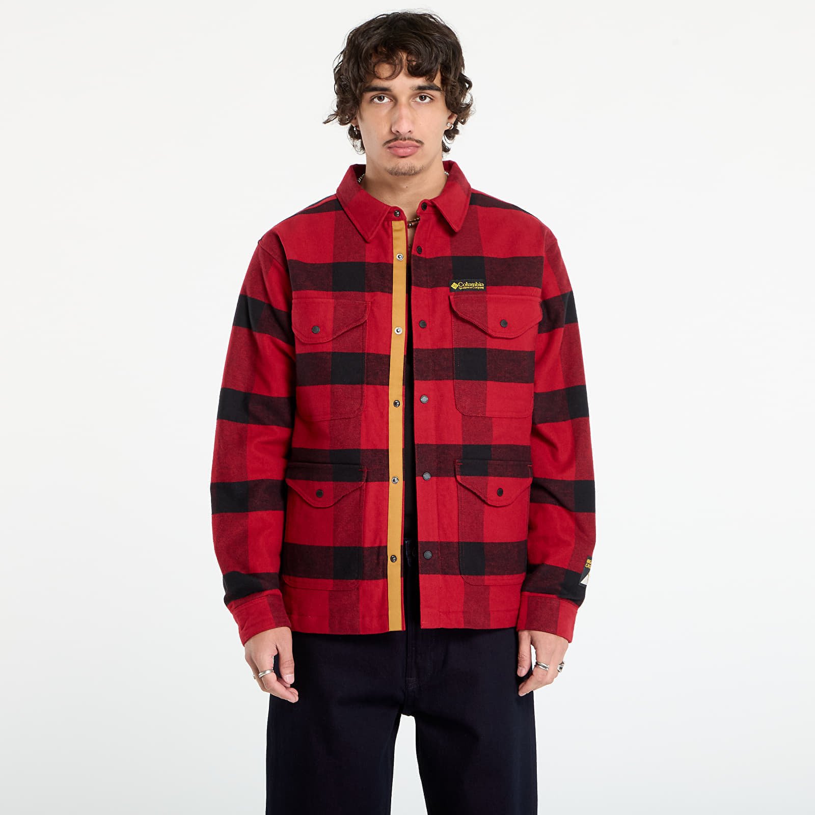 Jachetă Columbia High Cascades™ Shirt Jacket Red Dahlia Tims Buffalo Plaid S