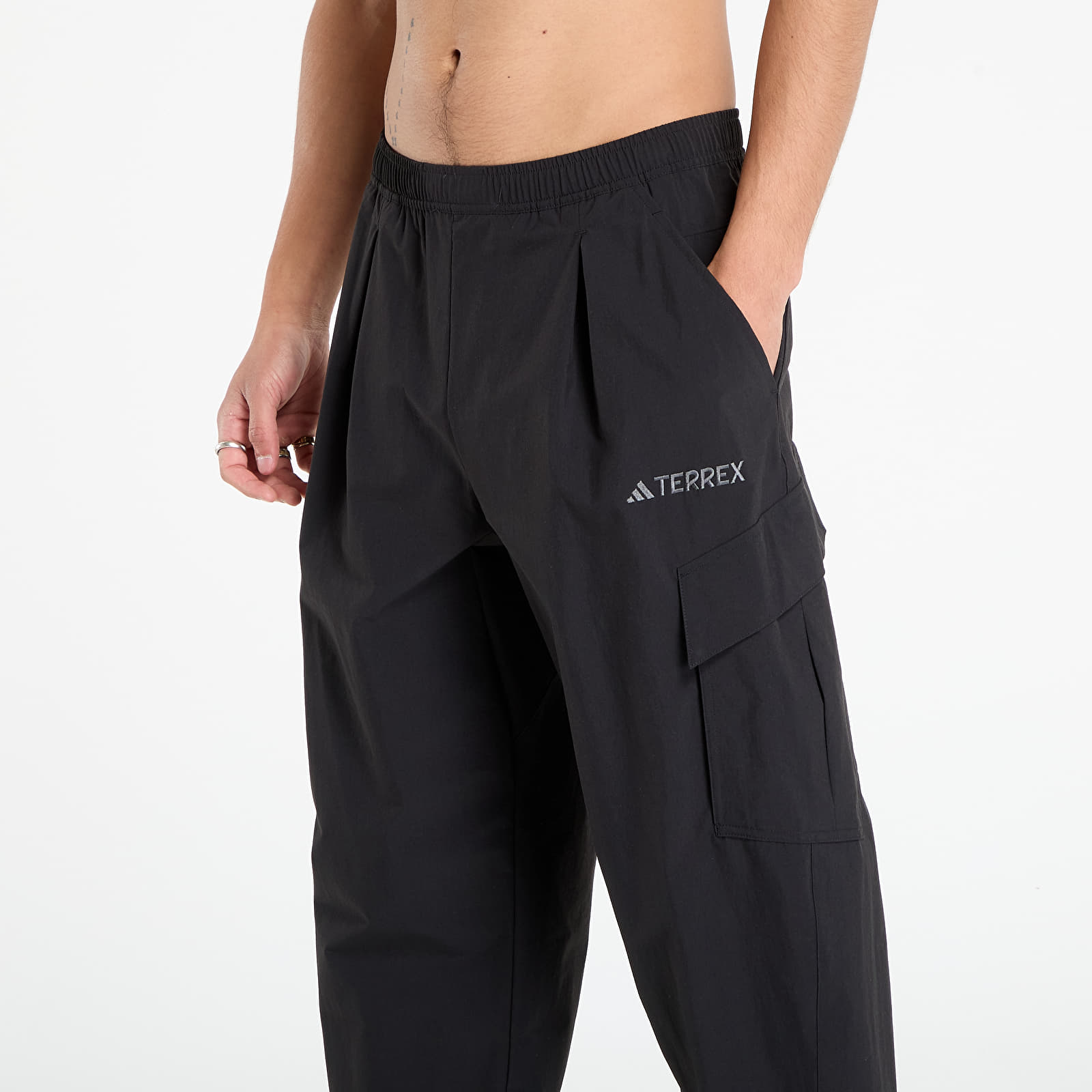 Nohavice adidas Terrex Xploric Cargo Joggers Black
