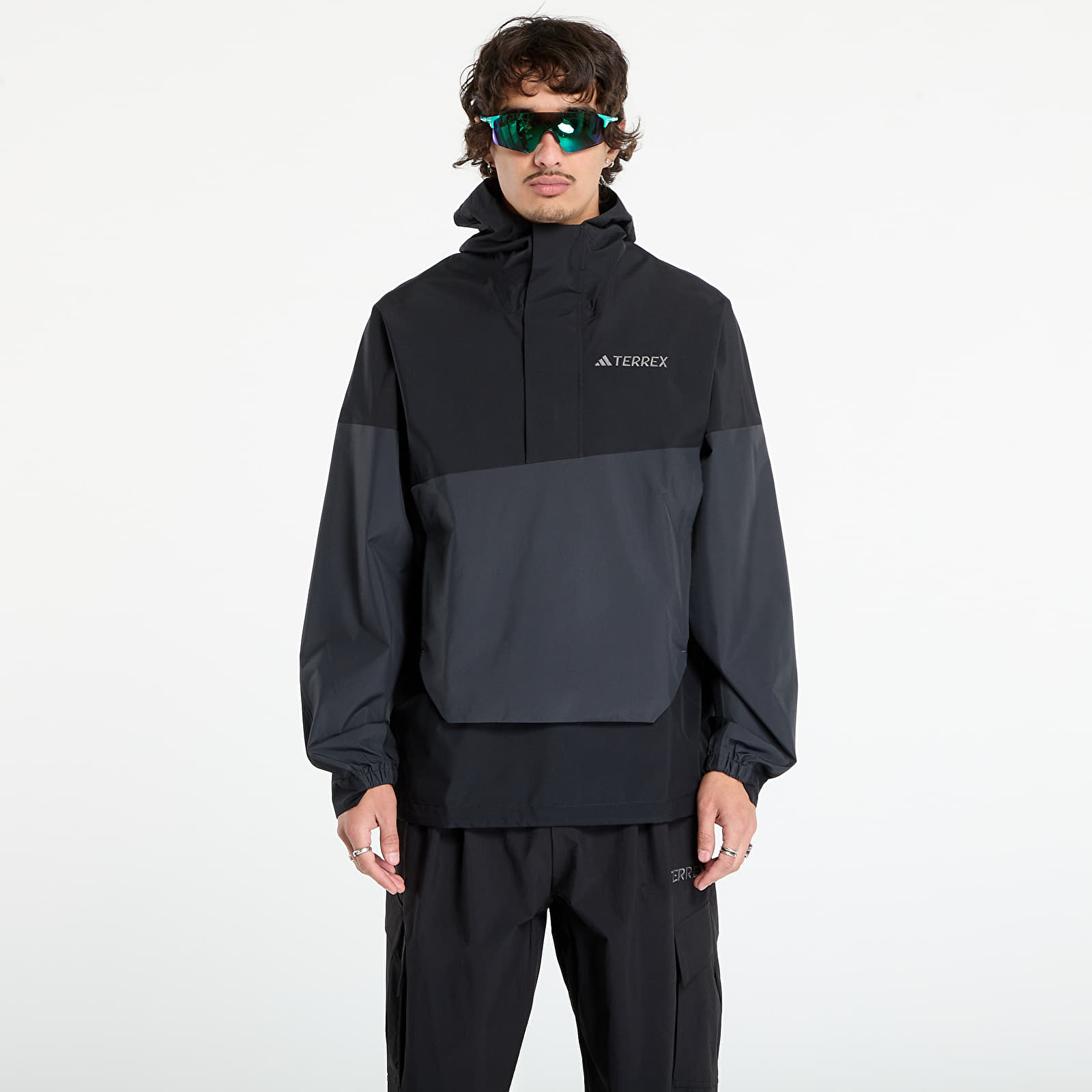 Bundy adidas Terrex Xploric 2.5L Climaproof Anorak Black/ Semi Impact Orange