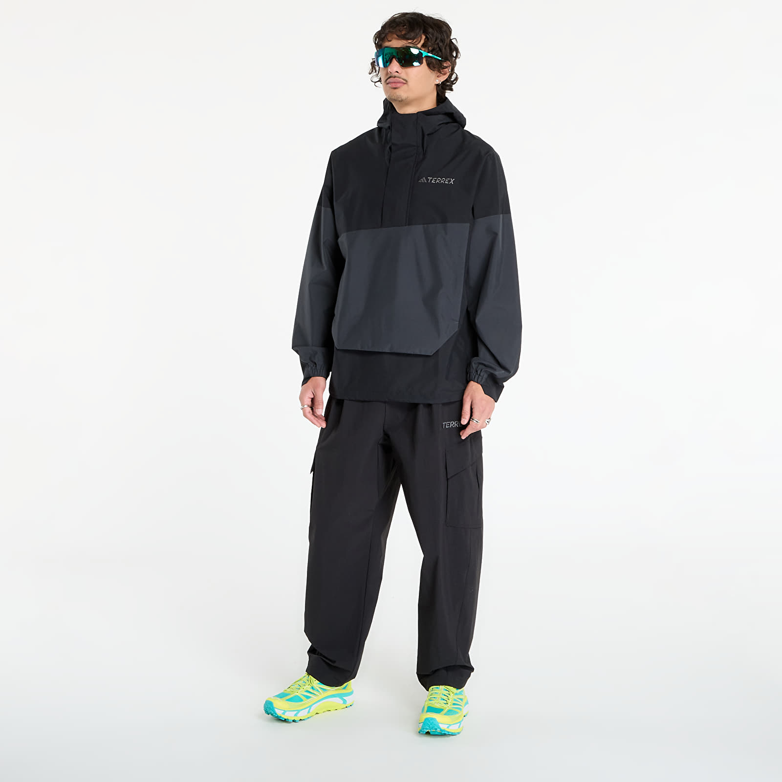 Bundy adidas Terrex Xploric 2.5L Climaproof Anorak Black/ Semi Impact Orange