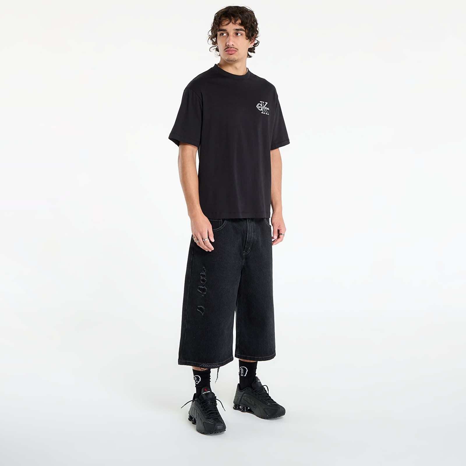 T-särgid Calvin Klein Jeans Ss 30S Micro Monolog Graphic Tee Black