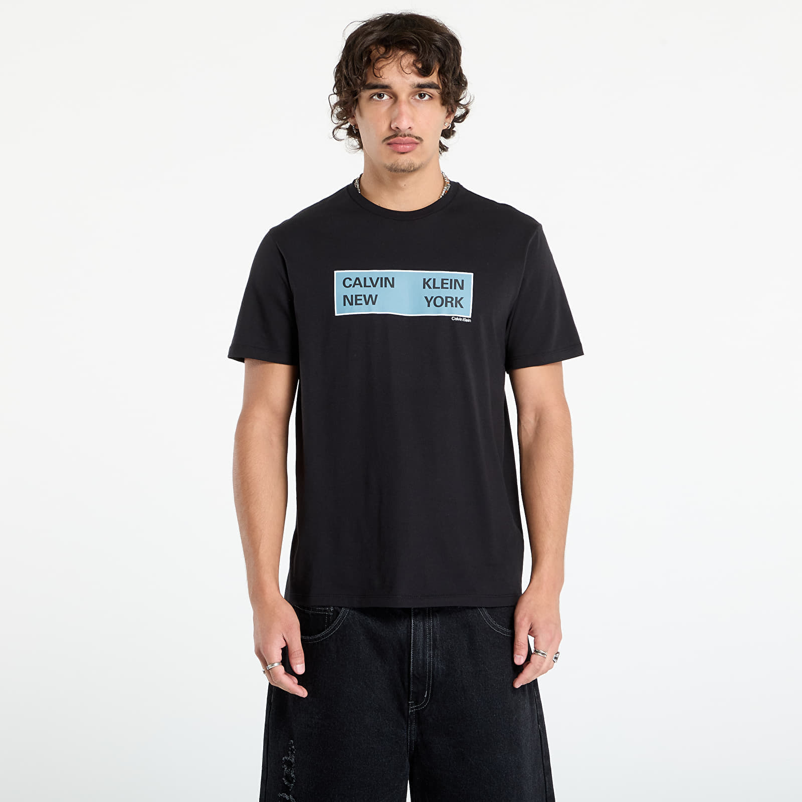 Тениска Calvin Klein Jeans SS CK NY Box Graphic Tee Black S